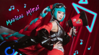 Đội 5kg tóc trên đầu, nữ cosplayer vẫn "bắn ảnh" cosplay Miku cực mượt