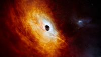 Hố đen khổng lồ sáng hơn Mặt trời 500 tỷ lần có thể nuốt chửng, thiêu đốt mọi thứ