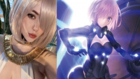 Cosplay Mashu Kyrielight Shielder “siêu sát thương”