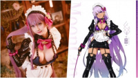 Rạo rực trong người với cosplay BB Maid có tâm hồn cực đẹp trong FGO