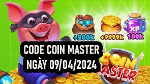Cách nhận Spin, Code Coin Master miễn phí ngày 9/4