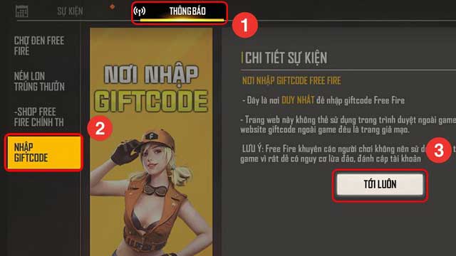 Giftcode Free Fire