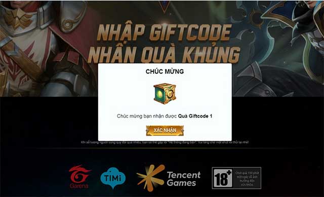 giftcode Liên Quân